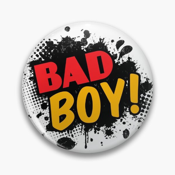 Item preview, bad boy on black ink splatter background illustration designed and sold by TYTOS-SHOP.