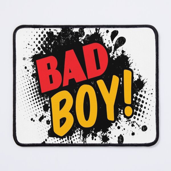 Item preview, bad boy on black ink splatter background illustration designed and sold by TYTOS-SHOP.