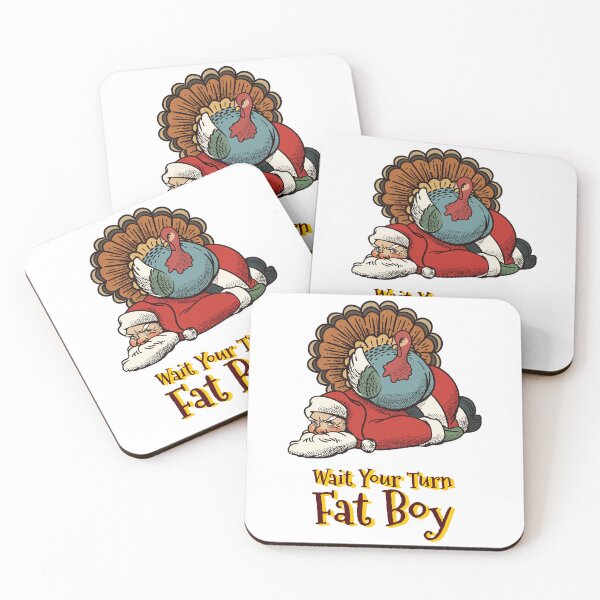Item preview, Wait Your Turn Fat Boy Thanksgiving vs Christmas Turkey Santa  designed and sold by The Junto Shop.