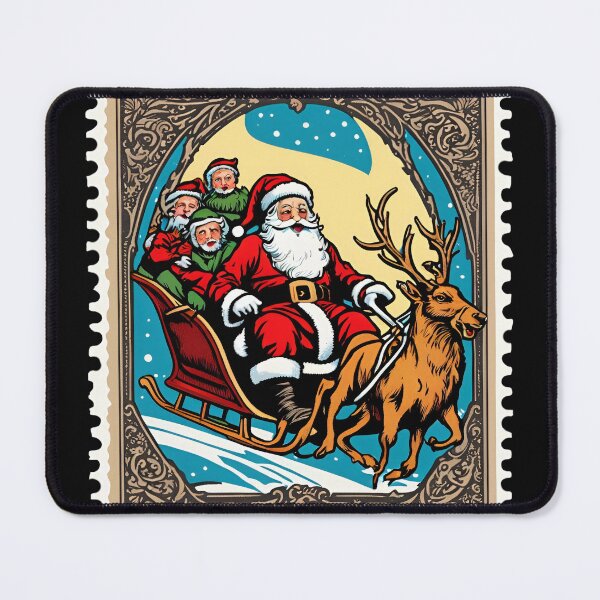Item preview, Nostalgic Christmas: Santa’s Magical Sleigh designed and sold by Vintagestamps.