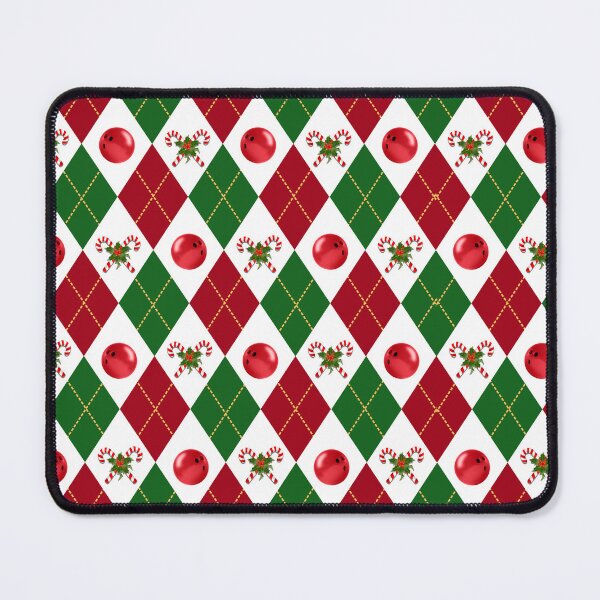 Item preview, Bowling Ball Christmas Argyle pattern designed and sold by BeebooDesign.