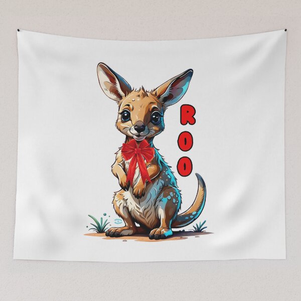Item preview, Cute Baby Joey Kangaroo Christmas Roo by Orikall designed and sold by HippieWorks.
