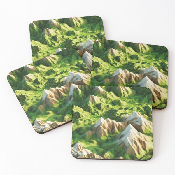 Item preview, Green Mountains Pattern Design designed and sold by NicolasGlowArt.