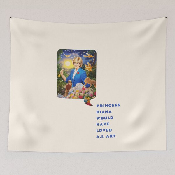Item preview, Princess Diana Missed AI designed and sold by DebbieDoesDogs.