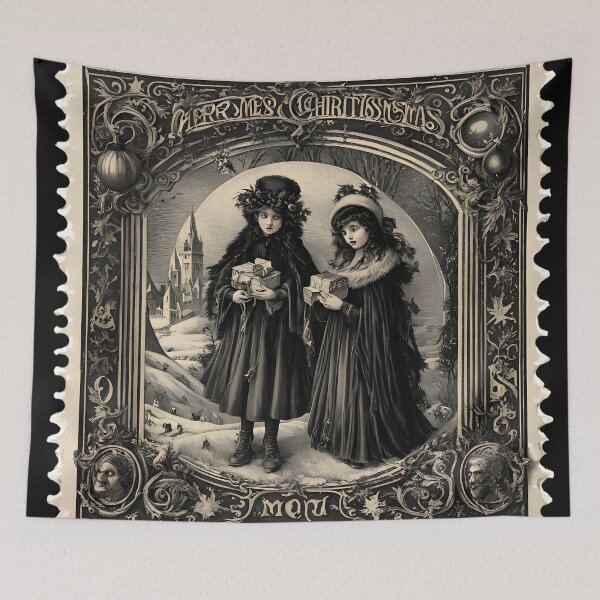 Item preview, Old-Fashioned Cheer: A Vintage Christmas Postage designed and sold by Vintagestamps.