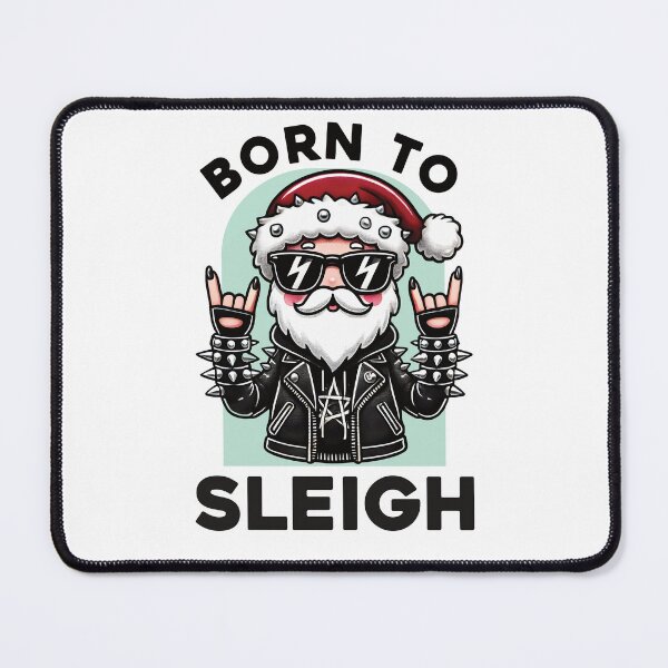 Item preview, Born to Sleigh - Heavy Metal Santa - Light designed and sold by Woggy-Doodles-.