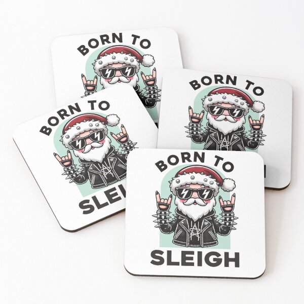 Item preview, Born to Sleigh - Heavy Metal Santa - Light designed and sold by Woggy-Doodles-.
