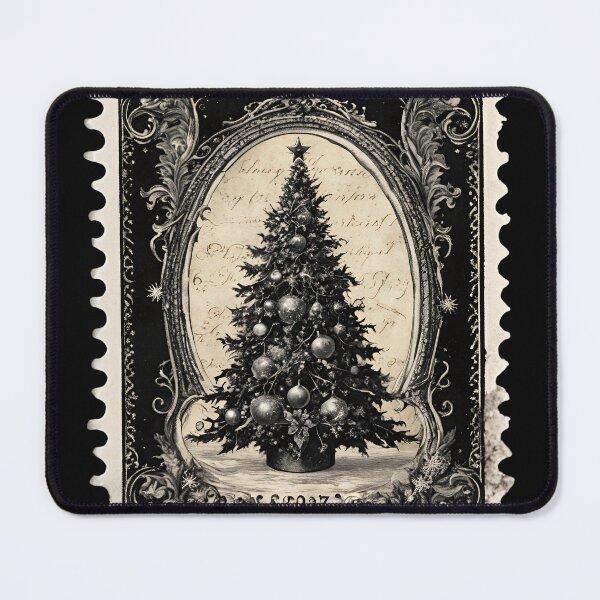 Item preview, Retro Holiday Charm: Vintage Christmas Tree Stamp designed and sold by Vintagestamps.