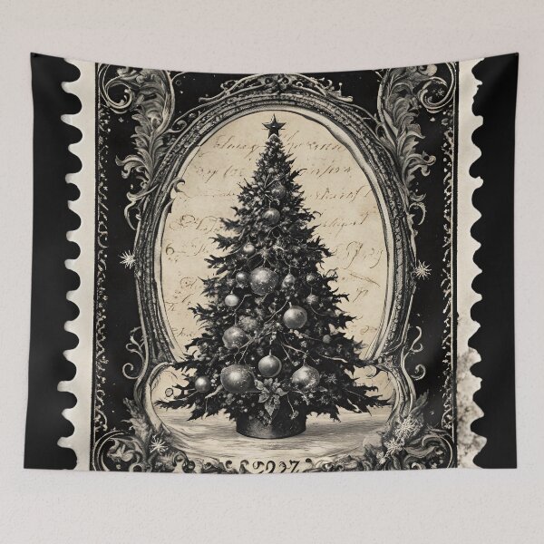Item preview, Retro Holiday Charm: Vintage Christmas Tree Stamp designed and sold by Vintagestamps.