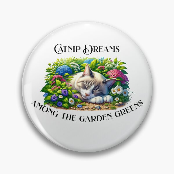 Item preview, Catnip Dreams among the Garden Greens  designed and sold by absurditeestore.