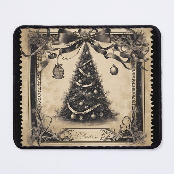 Item preview, Rustic Christmas Tree Stamp for a Classic Holiday designed and sold by Vintagestamps.