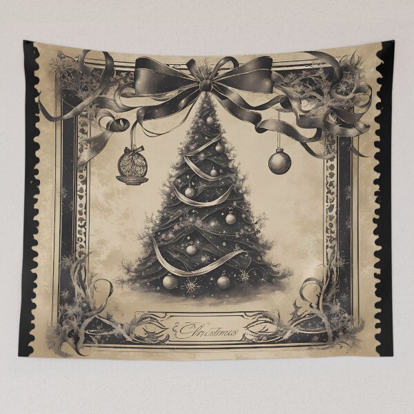 Item preview, Rustic Christmas Tree Stamp for a Classic Holiday designed and sold by Vintagestamps.
