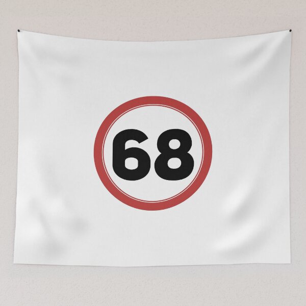 Item preview, Speed limit 68, happy 68th birthday designed and sold by Wolagno.