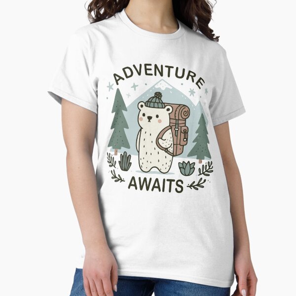 Item preview, Bear with Backpack - Adventure Awaits designed and sold by TheJoyfulNest.