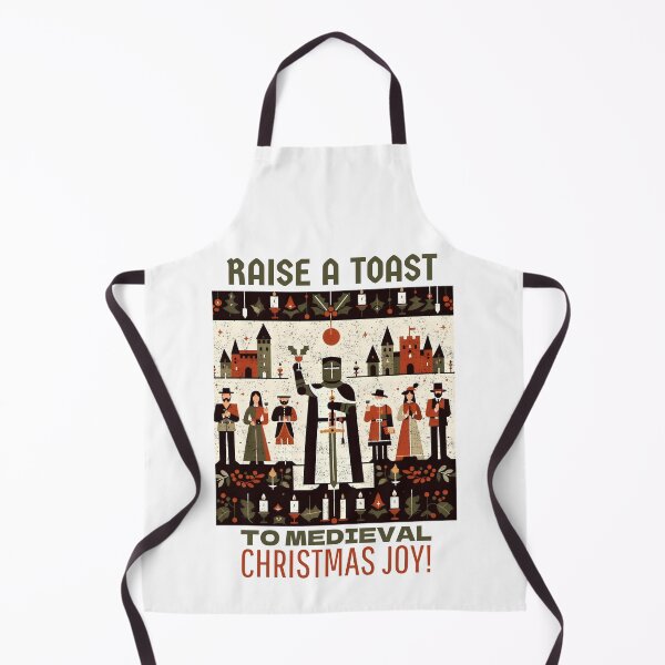 Item preview, Raise A Toast To Medieval Christmas Joy! Festive Scene With Knight And Medieval Revelers designed and sold by SplashTastic.