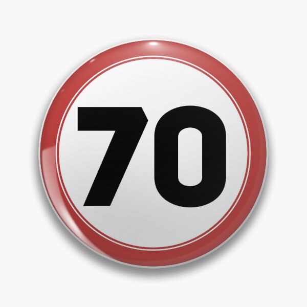 Item preview, Speed limit 70, happy 70th birthday designed and sold by Wolagno.