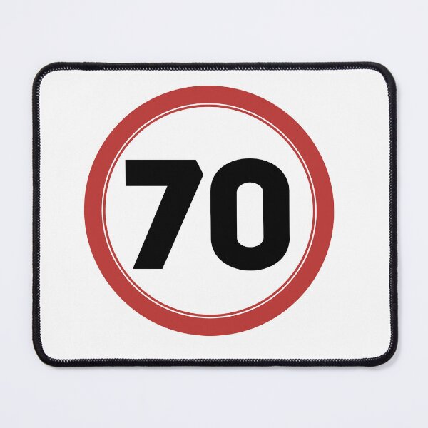 Item preview, Speed limit 70, happy 70th birthday designed and sold by Wolagno.