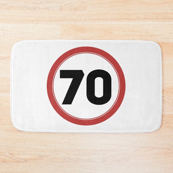Item preview, Speed limit 70, happy 70th birthday designed and sold by Wolagno.