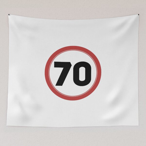Item preview, Speed limit 70, happy 70th birthday designed and sold by Wolagno.