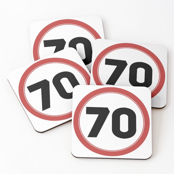 Item preview, Speed limit 70, happy 70th birthday designed and sold by Wolagno.