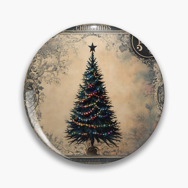 Item preview, Greetings: A Christmas Tree Vintage Stamp designed and sold by Vintagestamps.