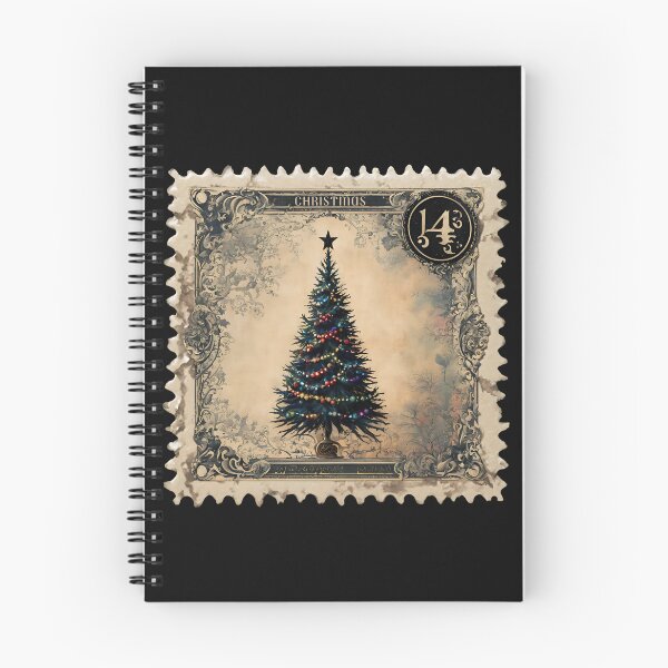 Item preview, Greetings: A Christmas Tree Vintage Stamp designed and sold by Vintagestamps.