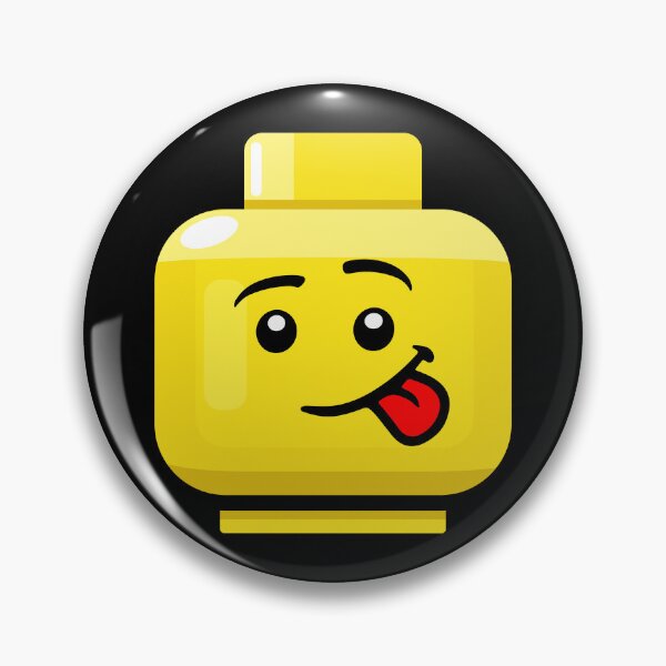 Item preview, Brick Toy Head Yellow Funny Face designed and sold by Kubala Designs.