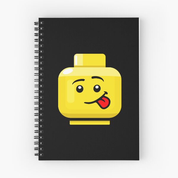 Aperçu de l'œuvre Tête de jouet en brique jaune drôle de visage créée et vendue par Kubala Designs.