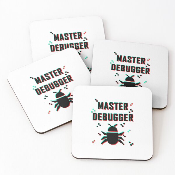 Item preview, Master Debugger Glitch black white designed and sold by Warrioll.