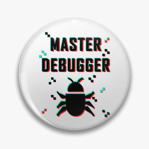 Item preview, Master Debugger Glitch black white designed and sold by Warrioll.