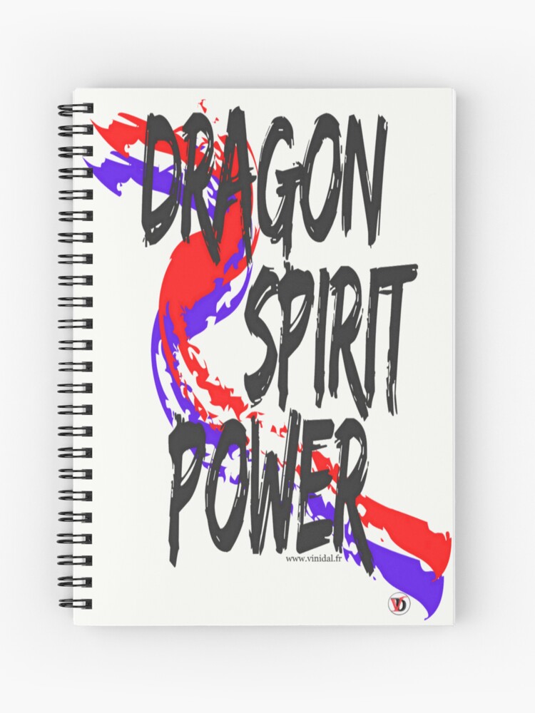 Aperçu 1 sur 3. Carnet avec l'œuvre DRAGON SPIRIT POWER-2. créée et vendue par Vinidal.