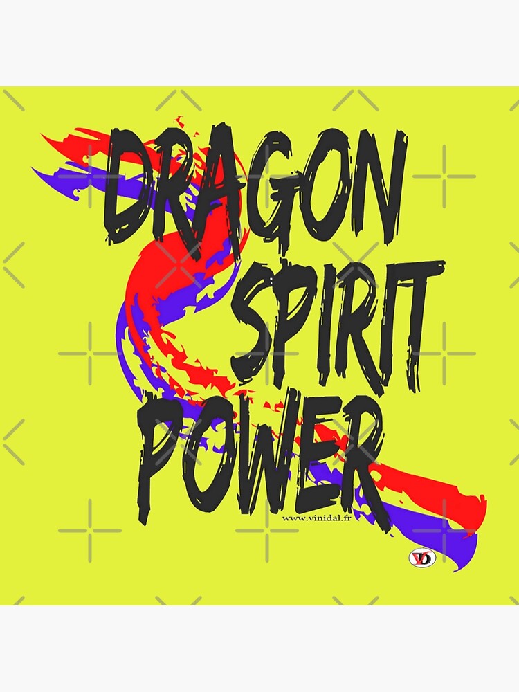 Aperçu 2 sur 2. Tote bag avec l'œuvre DRAGON SPIRIT POWER-2. créée et vendue par Vinidal.