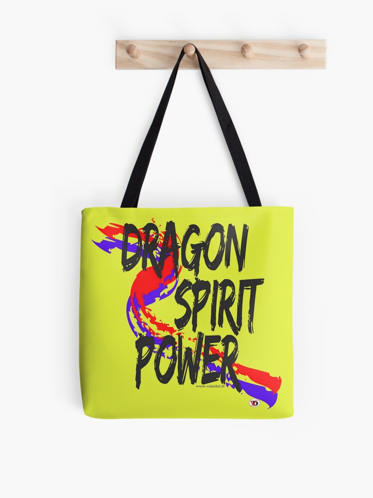 Aperçu 1 sur 2. Tote bag avec l'œuvre DRAGON SPIRIT POWER-2. créée et vendue par Vinidal.