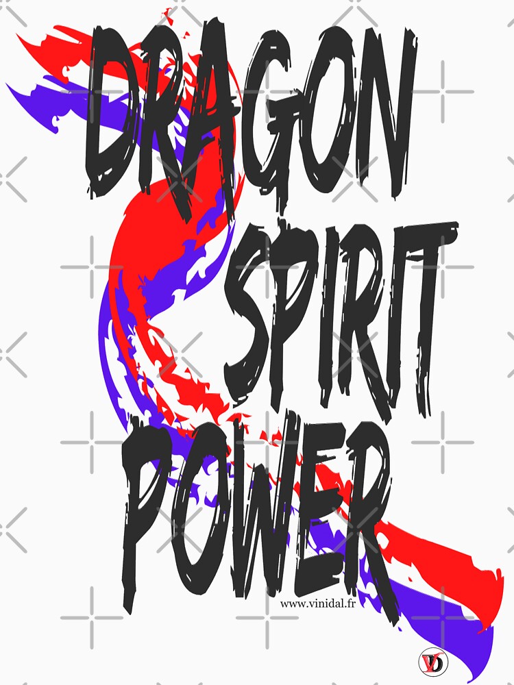 Aperçu 7 sur 7. T-shirt classique avec l'œuvre DRAGON SPIRIT POWER-2. créée et vendue par Vinidal.