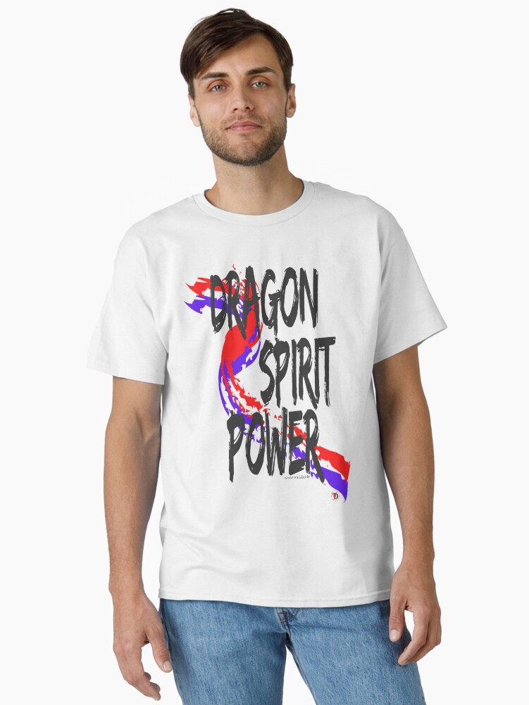 Aperçu 1 sur 7. T-shirt classique avec l'œuvre DRAGON SPIRIT POWER-2. créée et vendue par Vinidal.