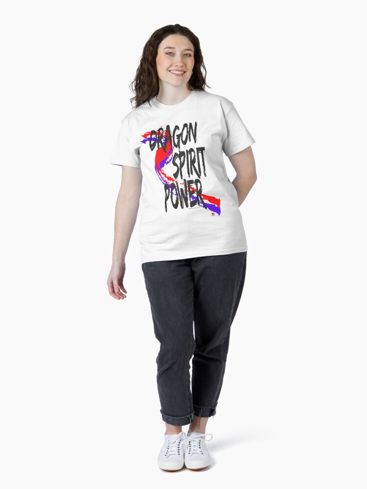 Aperçu 4 sur 7. T-shirt classique avec l'œuvre DRAGON SPIRIT POWER-2. créée et vendue par Vinidal.