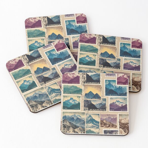 Item preview, Majestic Peaks II: A Vintage Himalayan Stamp designed and sold by Vintagestamps.