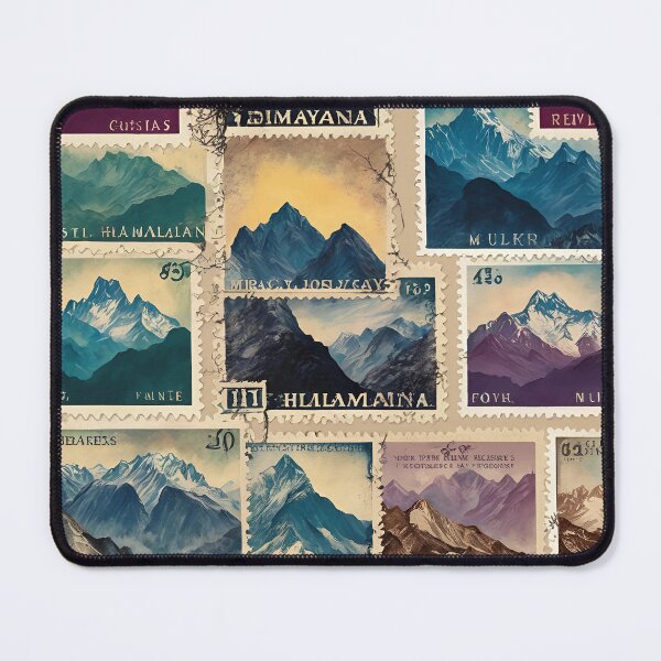 Item preview, Majestic Peaks II: A Vintage Himalayan Stamp designed and sold by Vintagestamps.