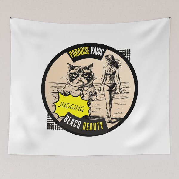 Item preview, Paradise Paws: Judging Beach Beauty - Beach Vibes T-shirt designed and sold by MaFleiva.