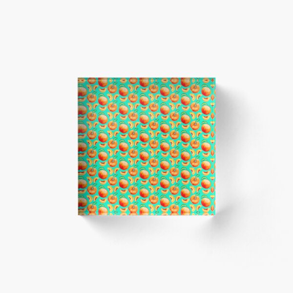 Peaches Acrylic Block