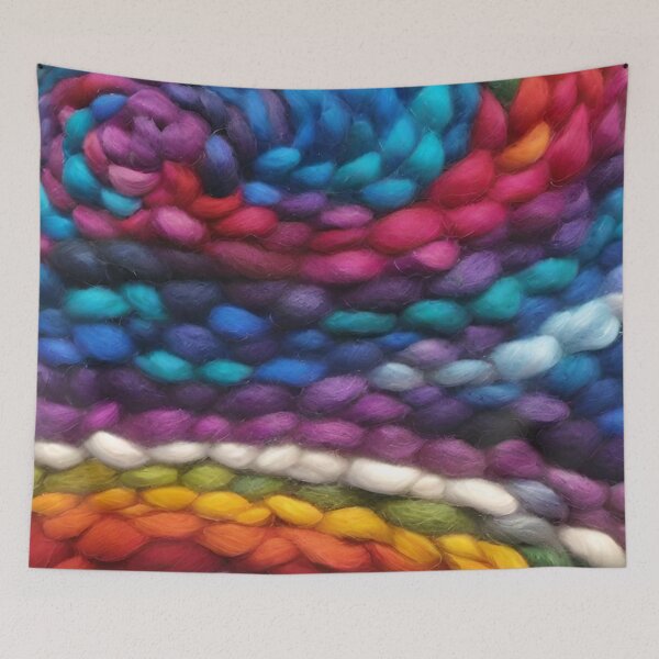 Item preview, Vibrant Strands of Multicolored Yarn designed and sold by masabo.
