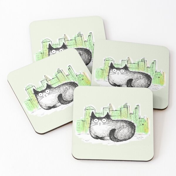 Artikelvorschau, Handgezeichnete Illustrationsskizze von lustigen Katzen entworfen und verkauft von Makitsu Neko.