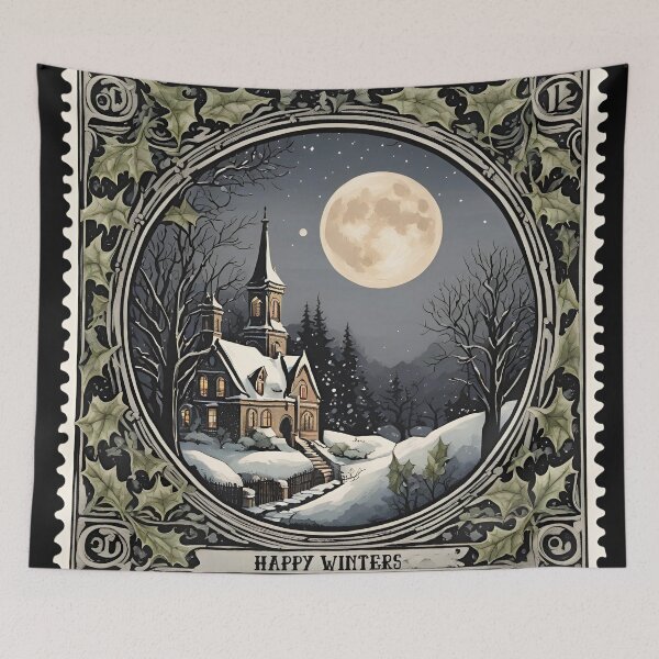 Item preview, Happy Winters: A Vintage Christmas Postage designed and sold by Vintagestamps.