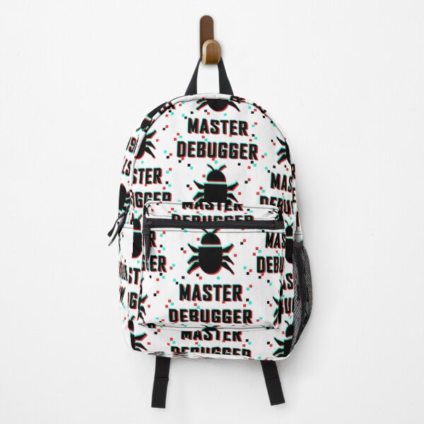 Item preview, Master Debugger Glitch Pixel black white designed and sold by Warrioll.