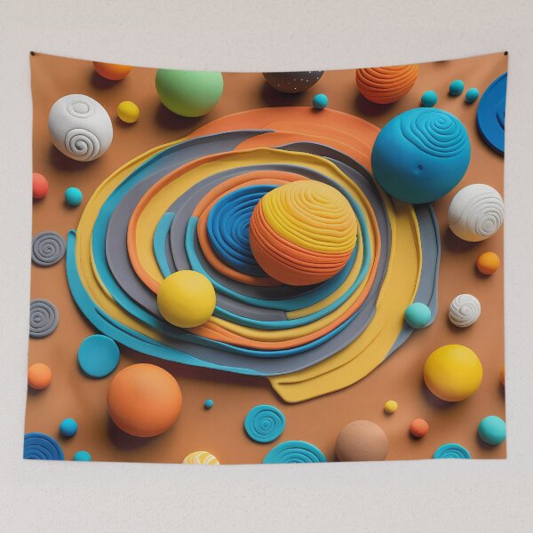 Item preview, Abstract solar system designed and sold by NolineXpression.