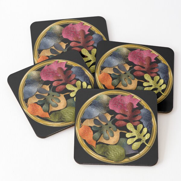 Item preview, Lovely Leaves Metallic Style Autumn Medley designed and sold by CheriesArt.