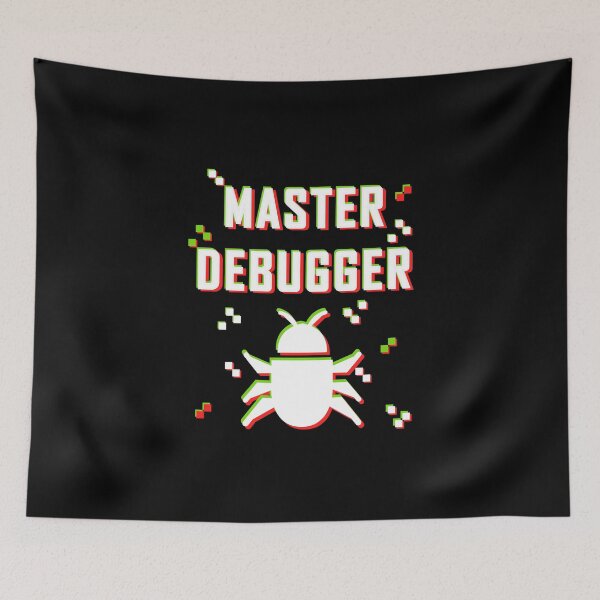 Item preview, Master Debugger Glitch white black designed and sold by Warrioll.