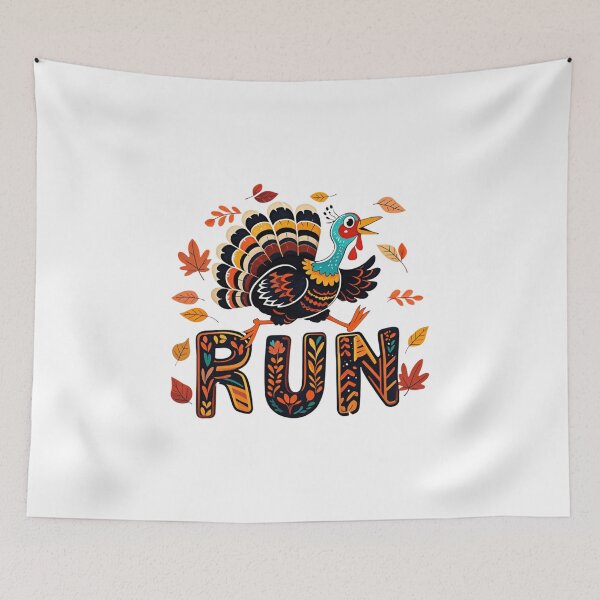 Item preview, Funny Thanksgiving Turkey Run Fall Season designed and sold by Alex Songs.