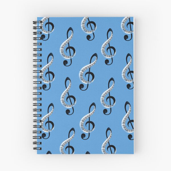 Aperçu de l'œuvre Motif de notes de musique tourbillonnantes au piano créée et vendue par infinitetango.