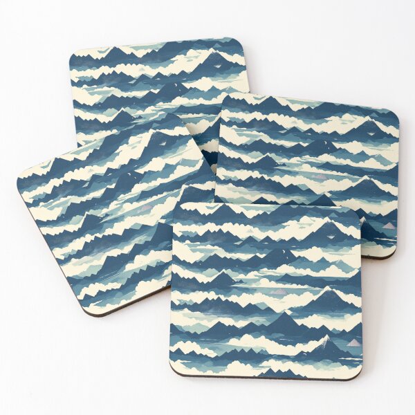 Item preview, Mountains Tile Pattern designed and sold by NicolasGlowArt.